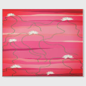 Witte Lotus Wrapping Paper Cadeaupapier (Vlak)