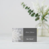 Witte Lotus Yoga Meditation Visitekaartje (Staand voorkant)