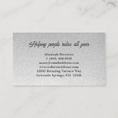 Witte Lotus Yoga Meditation Visitekaartje (Achterkant)