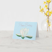 Witte Lotusbloem Lichtgevend Kaart (Gele Bloem)