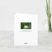 WITTE LOTUSBLOESEM KAART (Achterkant)