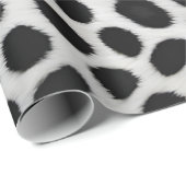 Witte luipaard Elegant Modern Luxe Collectie Cadeaupapier (Rol Hoek)