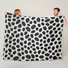 Witte luipaard Elegant Modern Luxe Collectie Fleece Deken