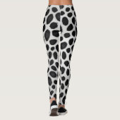 Witte luipaard Elegant Modern Luxe Collectie Leggings (Achterkant)