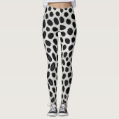 Witte luipaard Elegant Modern Luxe Collectie Leggings (Voorkant)
