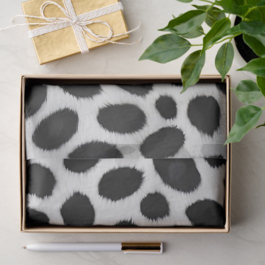 Witte luipaard Elegant Modern Luxe Collectie Tissuepapier (Geschenk)