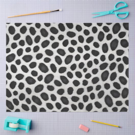 Witte luipaard Elegant Modern Luxe Collectie Tissuepapier (Craft)