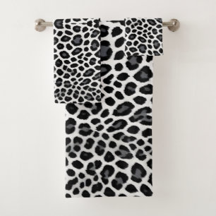 Witte luipaard Elegant Populair Luxe Collectie Bad Handdoek