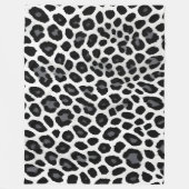 Witte luipaard Elegant Populair Luxe Collectie Fleece Deken (Voorkant)