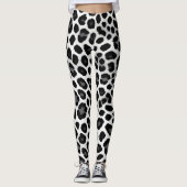 Witte luipaard Elegant Populair Luxe Collectie Leggings (Voorkant)