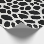 Witte luipaard Elegant Trendy luxe Collectie Cadeaupapier (Hoek)