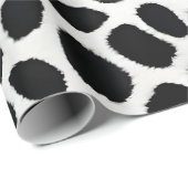 Witte luipaard Elegant Trendy luxe Collectie Cadeaupapier (Rol Hoek)