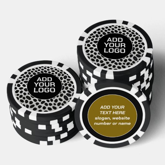 Witte Luipaard Elegante Moderne Luxe Collectie Poker Chips (Opstapeling)