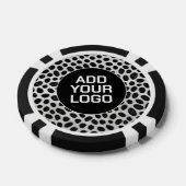 Witte Luipaard Elegante Moderne Luxe Collectie Poker Chips (Enkel)