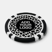 Witte Luipaard Elegante Trendy Luxe Collectie Poker Chips (Enkel)