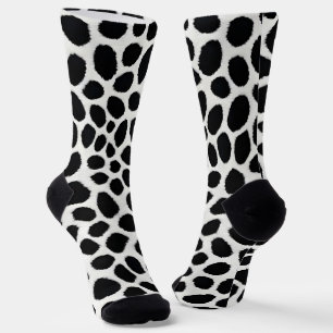 Witte Luipaard Elegante Trendy Luxe Collectie Sokken