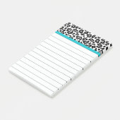 Witte Luipaard Kantoor Leraren Post It Notes Cadea (Schuin)
