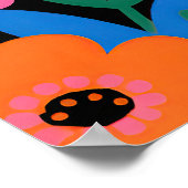 Witte Luipaard Pop Art Poster (Hoek)