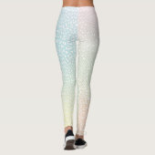 Witte luipaard print pastelgradiënt leggings (Achterkant)