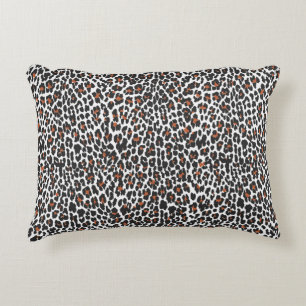 Witte Luipaard Vel Print Accent Kussen