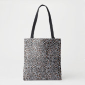 Witte Luipaard Vel Print Tote Bag (Voorkant)