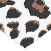 Witte Luipaardprint Lange Tafelloper (Hoek)