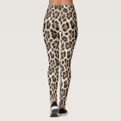 Witte Luipaardprint Safari ID1157 Leggings (Achterkant)