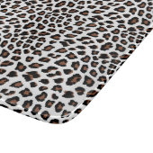 Witte Luipaardprint Snijplank (Hoek)