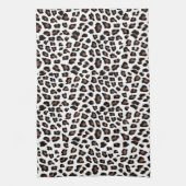Witte Luipaardprint Theedoek (Verticaal)