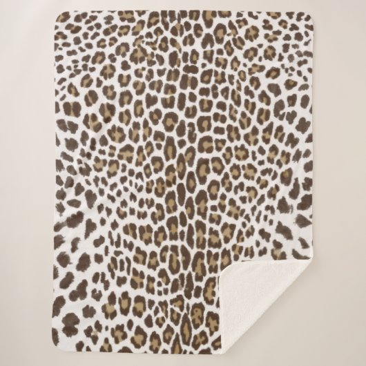 Witte luiphuid sherpa deken (Voorkant)