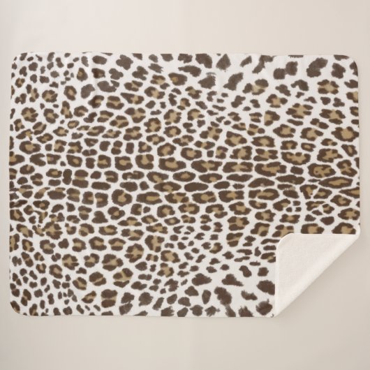 Witte luiphuid sherpa deken (Voorkant (horizontaal))