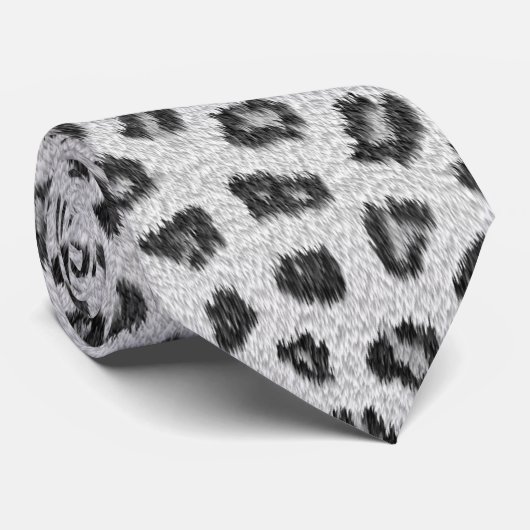 Witte luiphuid stropdas (Opgerold)