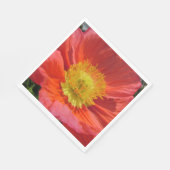 Witte Luncheon Papier servetten HAPPY SEED RODE PO (Hoek)