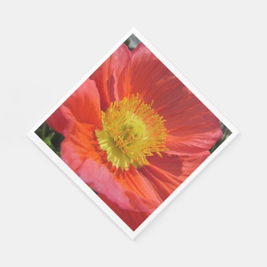 Witte Luncheon Papier servetten HAPPY SEED RODE PO (Hoek)