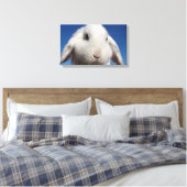 Witte lus canvas afdruk (Insitu (Slaapkamer))