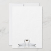 Witte luxebruiloft met zwoft kaart (Achterkant)