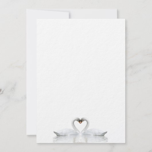 Witte luxebruiloft met zwoft kaart (Achterkant)