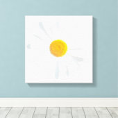 witte maaltijd canvas afdruk (Insitu (Houten vloer))