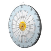 witte maaltijd dartbord (Voorkant Rechts)