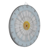 witte maaltijd dartbord (Voorkant Links)