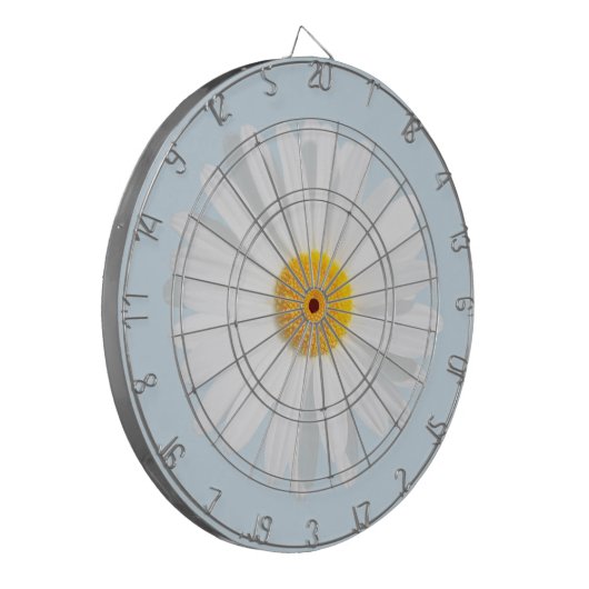 witte maaltijd dartbord (Voorkant Links)