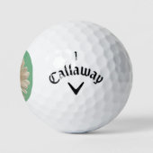 Witte maaltijd golfballen (Logo)