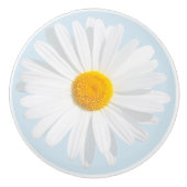 witte maaltijd keramische knop (Voorkant)