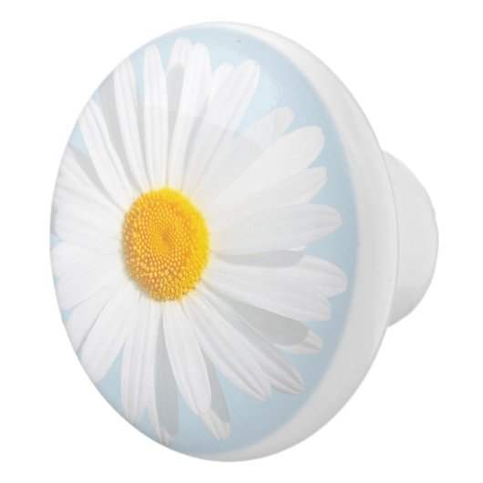 witte maaltijd keramische knop (Rechts)