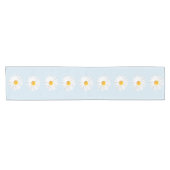 witte maaltijd korte tafelloper (Horizontaal)