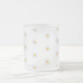 witte maaltijd matglas koffiemok (Center)