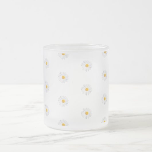 witte maaltijd matglas koffiemok (Center)