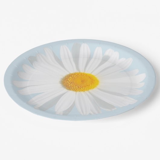 witte maaltijd papieren bordje (Gekanteld)