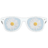 witte maaltijd retro zonnebril (Voorkant)