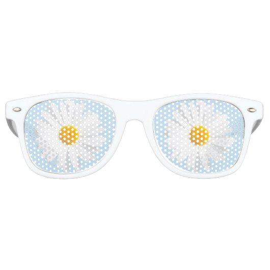 witte maaltijd retro zonnebril (Voorkant)